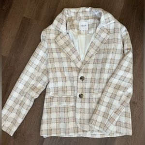SOLD!! Neutral Tweed Blazer-LELIS